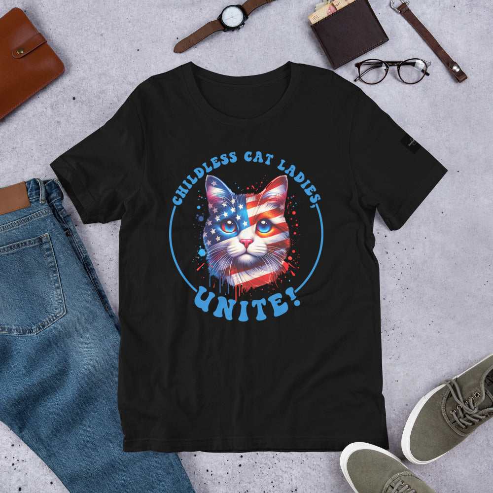 Childless Cat Ladies Unite Tshirt, Election 2024