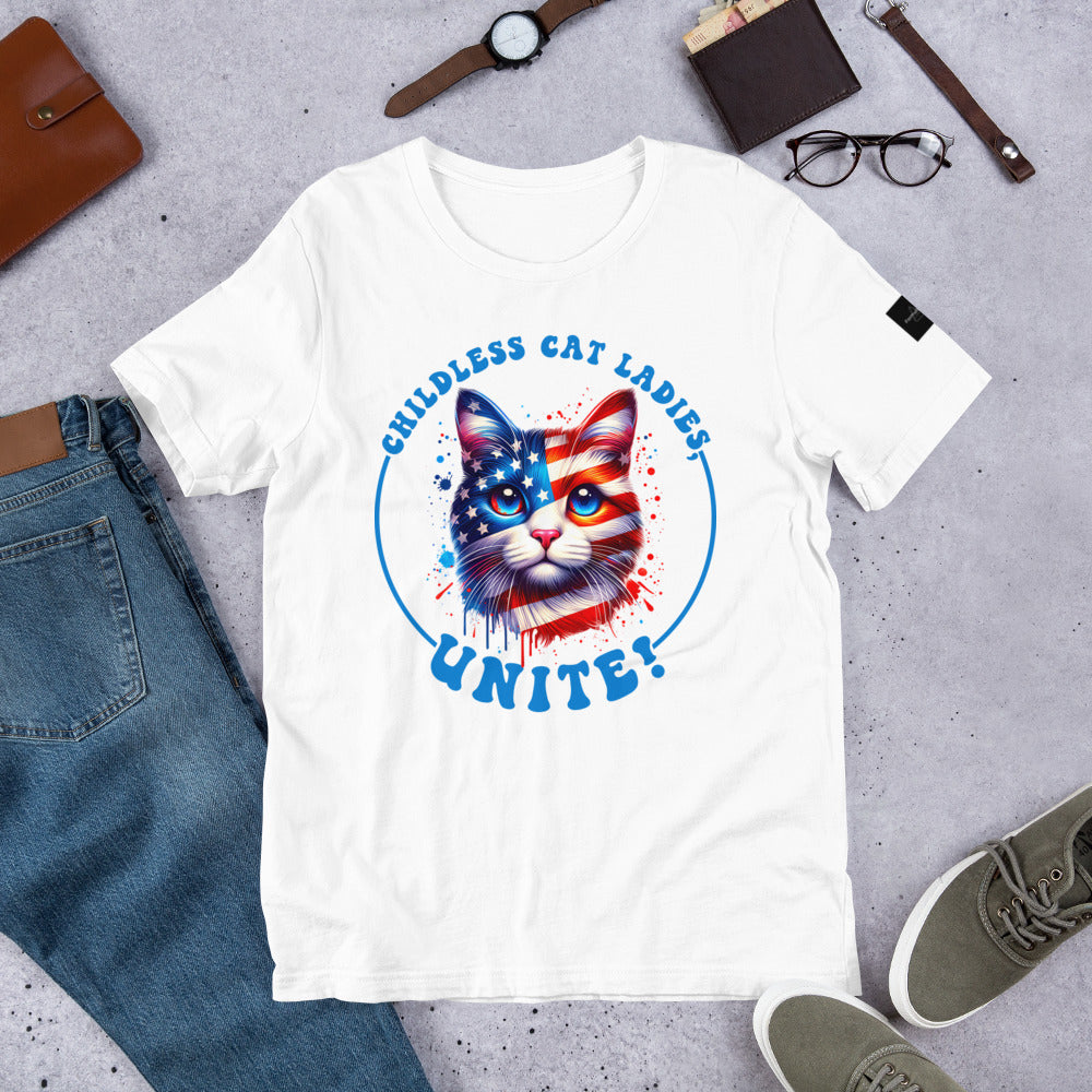 Childless Cat Ladies Unite Tshirt, Election 2024