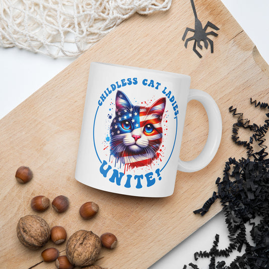 Childless Cat Ladies Unite Mug. Election 2024